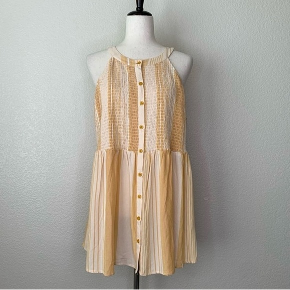Torrid Babydoll Rayon Crepe Smocked Tank Top Size 1X - Picture 1 of 7